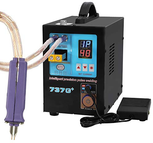 Hanchen 4,3 kW Punktschweißgerät für Akkus Automatisch Tragbar Mini Batterie Schweißgerät Spot Welder DIS Induktion 2 in1 für 18650 16430 22650 32650 Batterie 220V
