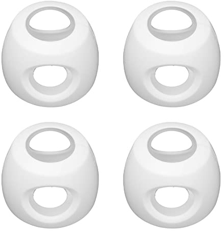 Tnfeeon 4Pcs Baby-Türknauf-Sicherheitsabdeckungen, Abschließbare Design-Türknauf-Schlossabdeckungen Schwer zu Entfernende Dual-Lock-Türgriffabdeckungen Passen für die Meisten Knöpfe