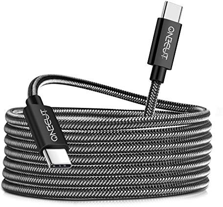 iPad Charging Cable 2m, 60w Nylon Fast USB C to USB C Charger Cord Lead for iPad Pro 12.9-inch (3rd-6th) 11-inch (1st-4th), Air (4th, 5th), 10th, Mini (6th generation) 2022 2021 2020 Accessories (6ft)