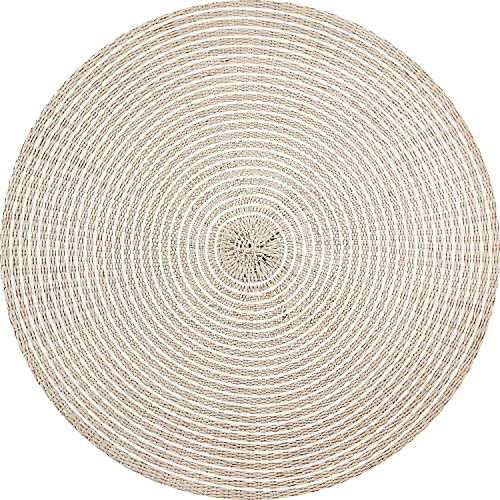 VINILIKO Design | Alfombra Vinílica Redonda Bangkok 1 [Diam] 100 cm - Antideslizante, Impermeable, Lavable - Varios Tamaños - Alfombra Vinilo Salón, Cocina