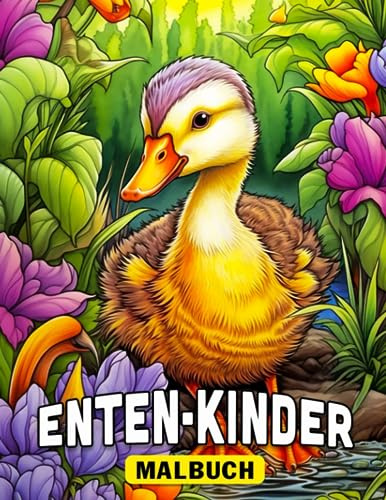 Enten-Kinder-Malbuch: 30 Enten-Illustrationsseiten zum Erstellen einzigartiger Kunstwerke. Perfekt für Scherze, Stressabbau, Weihnachten und Wichtelgeschenke. Steigern Sie Ihre Kreativität.