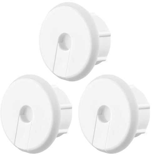 3Pcs Wall Bushing for Ethernet Cable, Plastic Through Cable Bushings 0.7cm Reusable Wall Hole Cable Feed Through Bushing Cable Protective Wall Bushing for Wall Hole and Furnitures Wire Hole