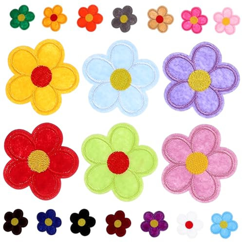 TEHAUX 40St Patch Hochzeits-Spitzenaufnäher Blumenflecken Jeans Bügelflicken für Kleidung Kleidungsflicken Sonnenblume das Bügeleisen Bügeln Blütenblätter Braut Applikationen Polyester