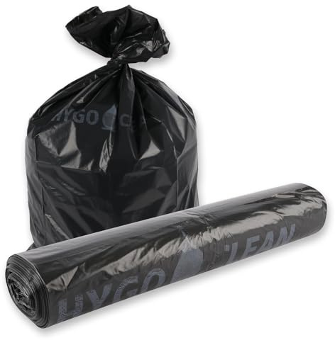 250 Stück, Müllsäcke, FRANZ MENSCH, 120L, schwarz, LDPE, extra stark, Rolle | Eco, 110 x 70 cm, Müllbeutel, Mülltüten, garbage bags, Abfallentsorgung, Haushalt, Gewerbe, Reinigung