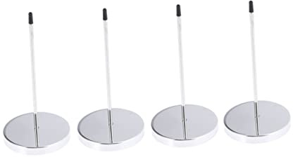 JECOMPRIS 4pcs Restaurant Menu Invoice Holder Fork Memo Holder Spike Metal Needle Folder for Office