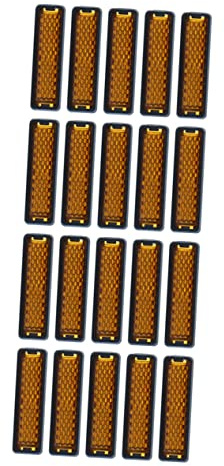 HONMEET 20pcs Bike Warning Reflectors Foot Pedal Reflectors for Enhance Visibility during Night Cycling for Bike Accessories and Safety Enhancement