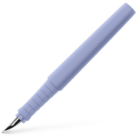 FABER-CASTELL - Füller Poly Pen Pale Iris, Feder M | Ergonomischer Füllfederhalter mit Soft-Touch Oberfläche und Edelstahlfeder