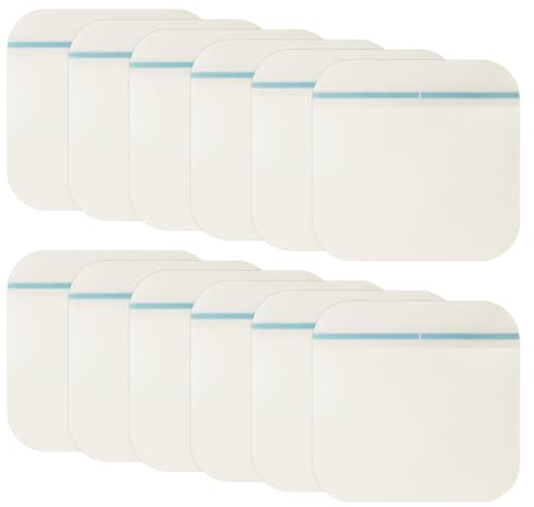 Hydrogel-Pflaster, 12 Stück, Dekubituspflaster, 10 x 10 cm, Hydrogel-Pflaster, zur Pflege von kleinen Wunden, Blasen, Akne und Oberflächenwunden (transparent)
