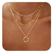 Meteorstarry Halsreif Damen Silber 925 Sterling, 3PCS Layering Lange Silberkette Kette Silber 925 Damen mit Anhänger Halsketten Chain Damenkette für Frauen