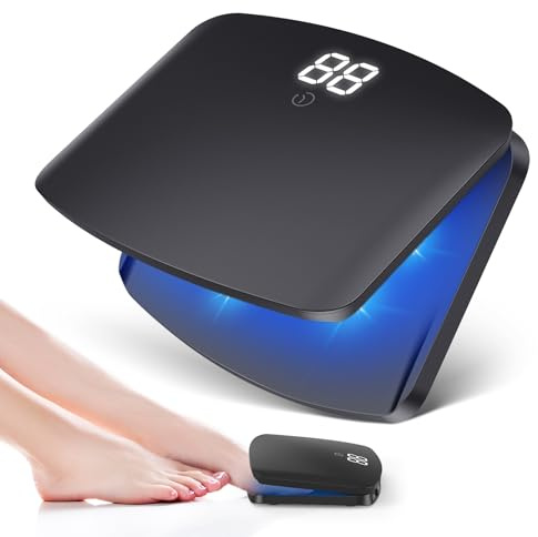 Berrlly Nail Fungus Laser Device Upgrade,Anti-Fungal Nail Treatment for Multiple Toenails/Nails,Enhanced 910nm Infrared Light + 470nm Blue Light Antifungal Laser,Height Adjustable,Safe&Reliable(Black)