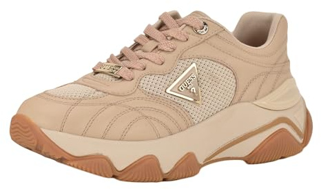 Guess Women's Moeann Sneaker, Light Natural 110, 10