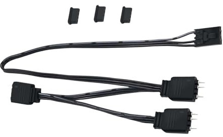 Fahoujs 4P ARGB Adapter 4Pin To 5V 3Pin ARGB Extension Cable For HDLL120 Stable Power Supply And LED Control