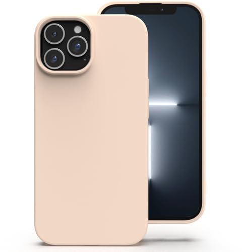 Zuvirelx Silikon Handyhülle für iPhone 13 Pro Hülle, Weiches Griff, Dünne, Minimalistisch, Stoßfest, rutschfest, Taschenpassend - Helles Pink