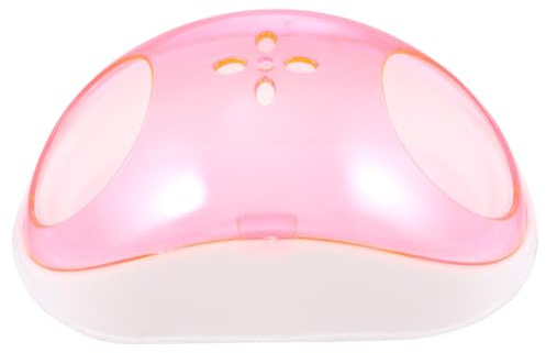 BESTonZON Kleintier Sandbadezimmer mit Schaufel aus Langlebigem Kunststoff Halbtransparent für Hamster Chinchillas Haustiere Zuhause und Unterwegs Zufällige Farbe