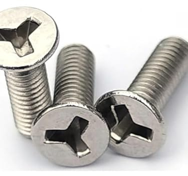 Tornillos de cabeza plana con ranura en Y de acero inoxidable M3 304, tornillos de forma especial con ranura en espiga avellanada(M3*14 10 PCS)