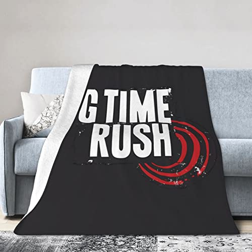 AFBQOPL Big Music Time Music Rush Überwurfdecke, weiche Flanell-Fleecedecke, warm, gemütlich, bedruckte Sofa-Decken