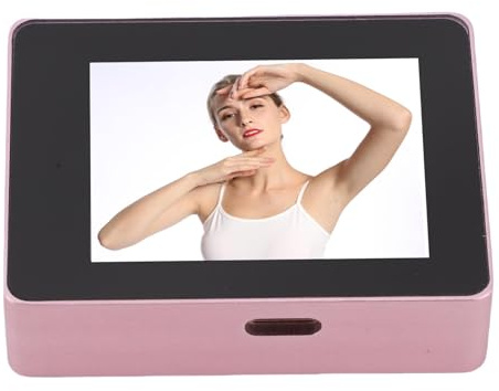 KUIDAMOS Schermo Selfie Wireless Display Trasparente Portatile da 2 Pollici per Vlog Live Stream Registrazione Video Fotocamera Posteriore del Telefono (#2)