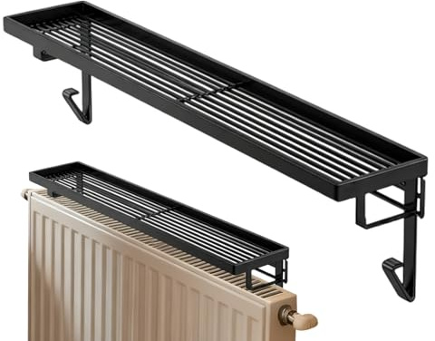 Generico Étagères Pour Radiateur Sans Perçage - Rangement Gain De Place Sans Percage - Gain De Place Couverture2,76 Pouces | Pour Hôtel Appartement Chambre Salon Salle De Bains