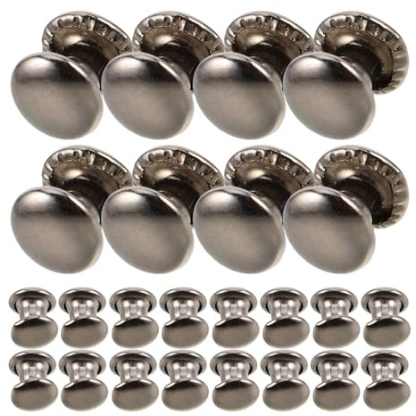 GRADENEVE 100 Piezas de Remaches de Golpe de Hierro en Color Plata para Marionetas de Mano, Ideales para Actividades DIY y Desarrollo de Habilidades