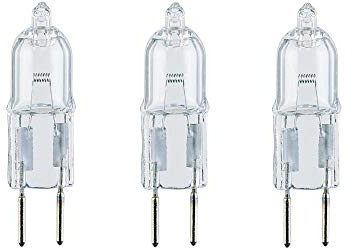 Kanta Universal Cooker Hood Halogen Light Bulb - 20w, G4 2 Pin, Pack of 3 Bulbs