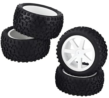 RC Gummireifen, universal 4-stück Set, für rc Auto, Truck & Crawler, robuste Outdoor fahrzeugzubehör, ideal für City, Trail & Racing