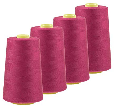 4 x 4572m Qualitäts Overlock-Garn Overlock-Nähgarn Oeko-Tex Farben 541 bis 580
