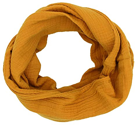 Musselin Loop Schal Schlauchschal 100% feine Baumwolle Damenhalstuch Halstuch Damen Frauen Frühling Herbst ca.160 x 70 cm