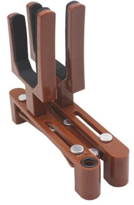 Toyvian Geigenständer 1 Stück Klappbar Faltbar Geigenbodenhalter Abs Robust Verstellbar für Geige Platzsparend Tragbar Braun