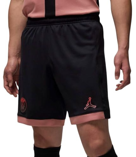 Nike PSG Shorts PSG M Nk Df Short Stad 3R, Black/Rust Pink/Rust Pink, FQ2060-010, XL