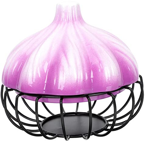 Amosfun Egg Storage Container Fruit Storage Box Iron Art Baskets Pantry Organizer Essential