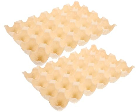 VICASKY Contenitore per Uova Riutilizzabile in Pp 2 Pezzi Design a Griglie Impilabile e Sottile per Frigorifero, Resistente e Non Facile da Deformare