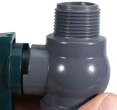 Adattatore per tubo da 2 a 3/4 con valvola a sfera singola - Raccordo idraulico in plastica a prova di perdite per barili di pioggia, stoccaggio dell'acqua e irrigazione esterna