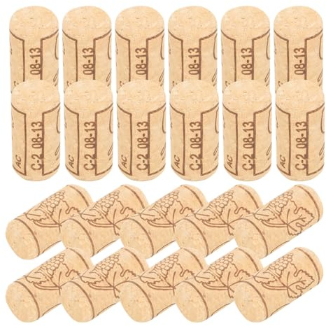 Healeved Lot de 50 Bouchons en Liège Naturel Cylindriques 2,1 X 4 Cm pour Bouteilles de Vin et Vins, Joint Hermétique pour Conservation Longue Durée, Accessoires de Bar Cuisine