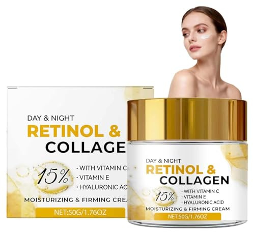 Face & Neck Cream with Collagen - Moisturizer Night Cream for Men & Women - Skin Care Gift for Mom, Dad, Sister