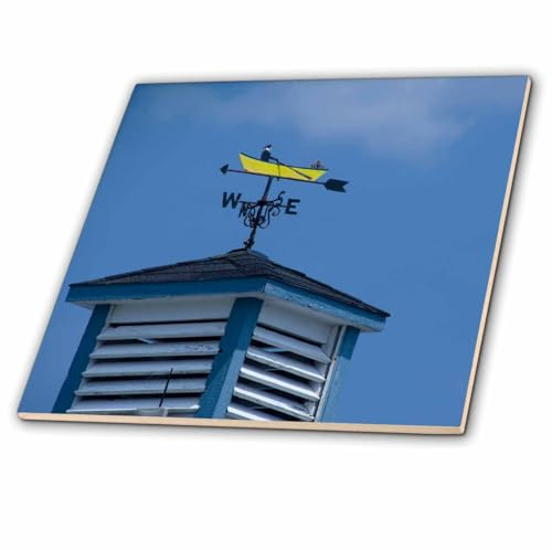 3dRose Canada, Nova Scotia, Aulds Cove, Weathervane-CN07 CMI0371 - Cindy Miller Hopkins 6 Inch Ceramic Tile