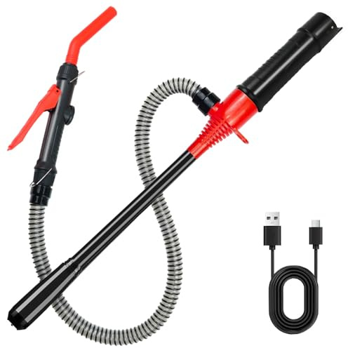 ESFCSZ Fuel Transfer Pump – 15000mAh USB Rechargeable Leak-Proof Electric Pump for Gas Cans, 3.5 GPM (13 L/min) Portable Battery Petrol Pump for Gasoline, Lawn Mower & Generator