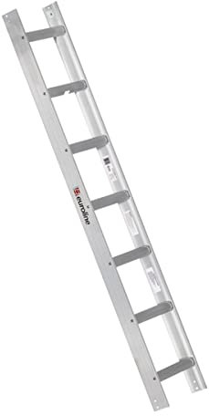 Euroline Alu-Dachauflegeleiter für Kaminkehrer naturfarbig 1x7 Sprossen-Länge 2,00 m 3210107