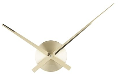 KARLSSON KA4348GD Wanduhr Little Big Time Mini Aluminium, 5 x 44 x 44 cm, Gold