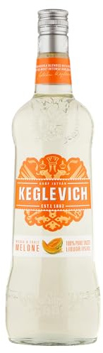 Keglevich Vodka Melone Ml.1000 | Liquore Preparato Mediante Ingredienti Naturali di Eccellente Qualità, Senza Coloranti e Senza Aromi Artificiali Aggiunti