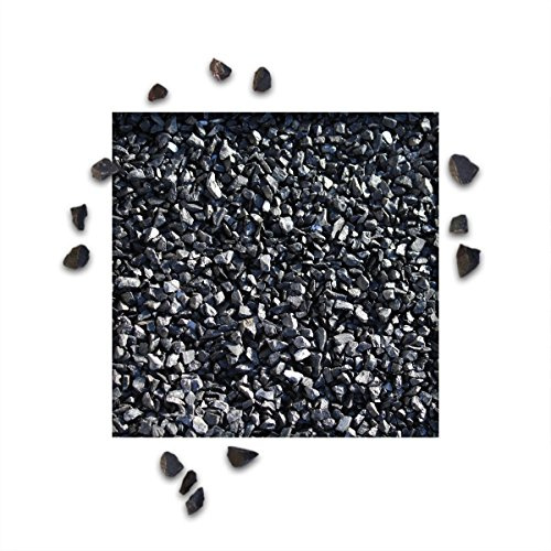 KiesKönig 25 kg Marmorsplitt Ebano Schwarz Verschiedene Körnungen Zierkies Ziersplitt Deko Marmor Dekoration Splitt NEU 8/12 mm