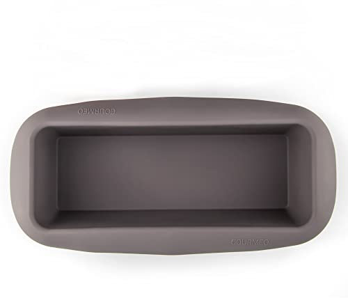 GOURMEO Stampo per Plumcake - Stampo Pane in Cassetta Rettangolare in Silicone - Teglia per Torta Pane Dolci - Impasto 300 g - Cottura in Forno fino a 230 °C - 22 cm