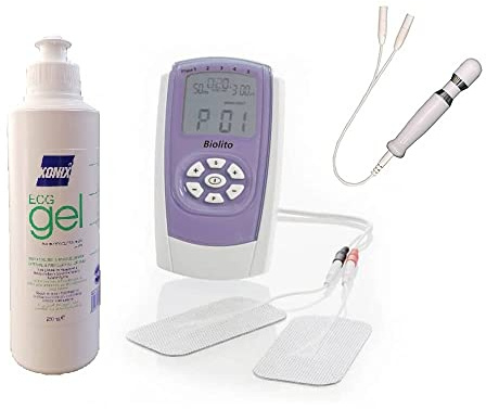 Elektrostimulator + Analsonde + Gel für die Beckenrehabilitation