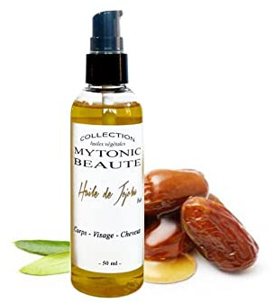 Huile de Jojoba Bio | Corps Cheveux Visage | 100% végétale et naturelle | Nourrissante - Réparatrice - Protectrice (50ml)
