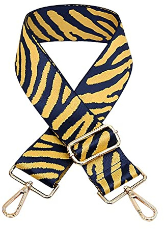 Taschengurt Schulterriemen für Taschen 80-130cm mit Karabiner,5cm Breit Längenverstellbarer Schultergurt Tragegurt Umhängegurt Taschenriemen für Handtaschen DIY Zubehör für Damen Herren,Gelb