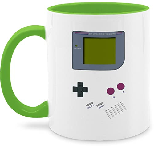 Tasse Tassen 325ml - Karneval & Fasching - Gameboy | Nerds I 90s I 90iger I Fastnacht I Fasnacht I Fasnet - 325 ml - Hellgrün - gamertasse karnevalstasse fasching- 90 kaffeetasse gamer+tasse