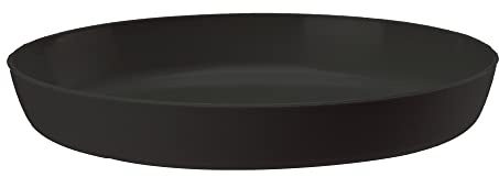 VERDENIA Azalia - Dessous de Pot de Fleurs pour Plantes et Herbes - Soucoupe pour intérieur - en Plastique léger et Stable - Plusieurs Couleurs - Plusieurs Tailles - 15,5 x 2,4 cm - Anthracite