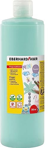 Eberhard Faber 578966 - Pintura de dedos EFA Colour, menta pastel, 750 ml, de secado rápido y lavable