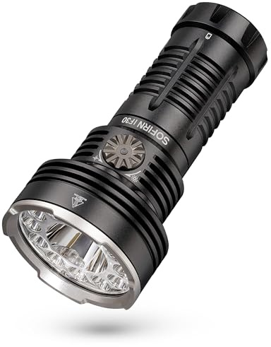 Sofirn IF30 Powerful Torch 12,000 Lumens Ultra Bright Flashlight with Spotlight and Floodlight IPX8 Water Resistance LED Search Light for Home and Outdoor