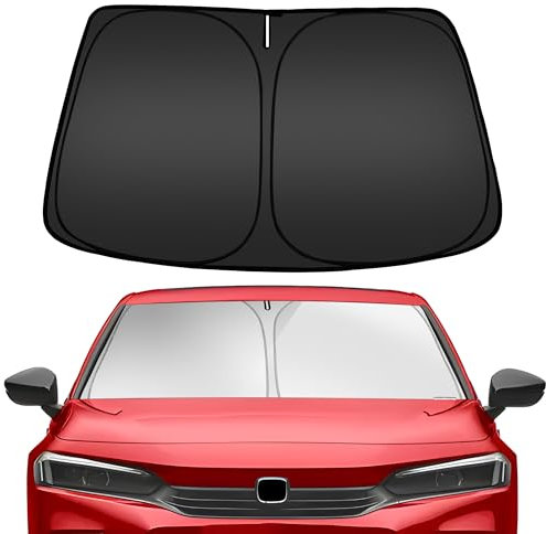 ARISMOTOR Windshield Sun Shade for Honda Civic 11th Gen 2022-2025 2026, Custom Fit Foldable Front Window Sunshade Sun Visor Protector, Block UV Rays Keep Your Car Cooler