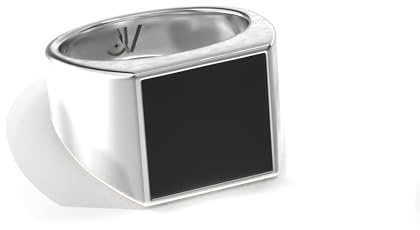 JVillion Siegelring Herren Silber Streetwear Schmuck wasserfestes Design Geschenk Männer